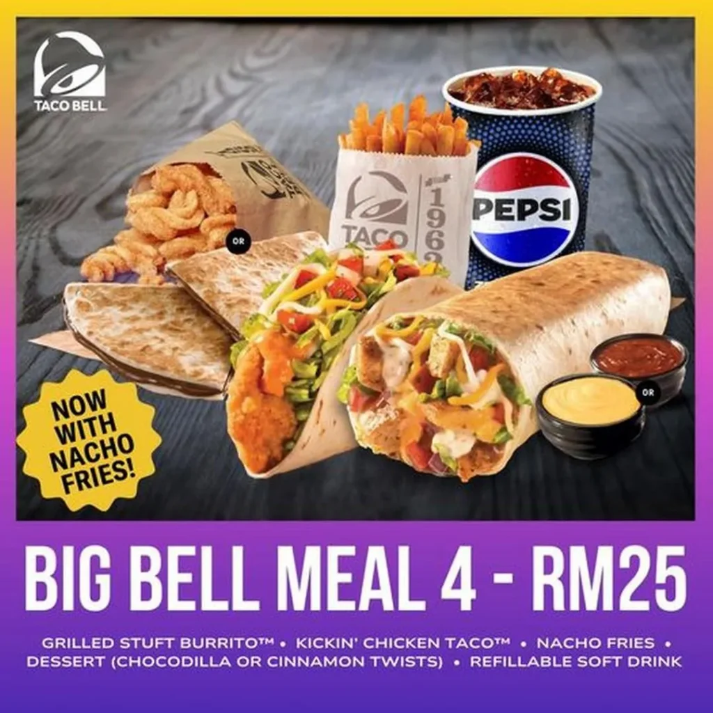 Big Bell Meal Menu