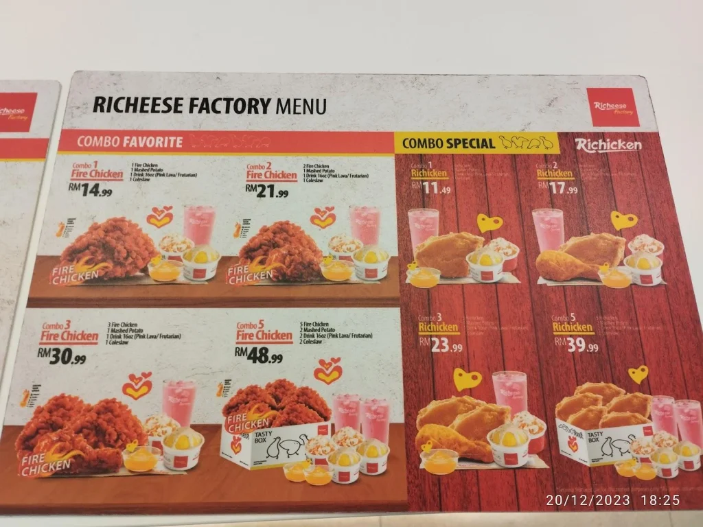 Burger & Chicken Combos