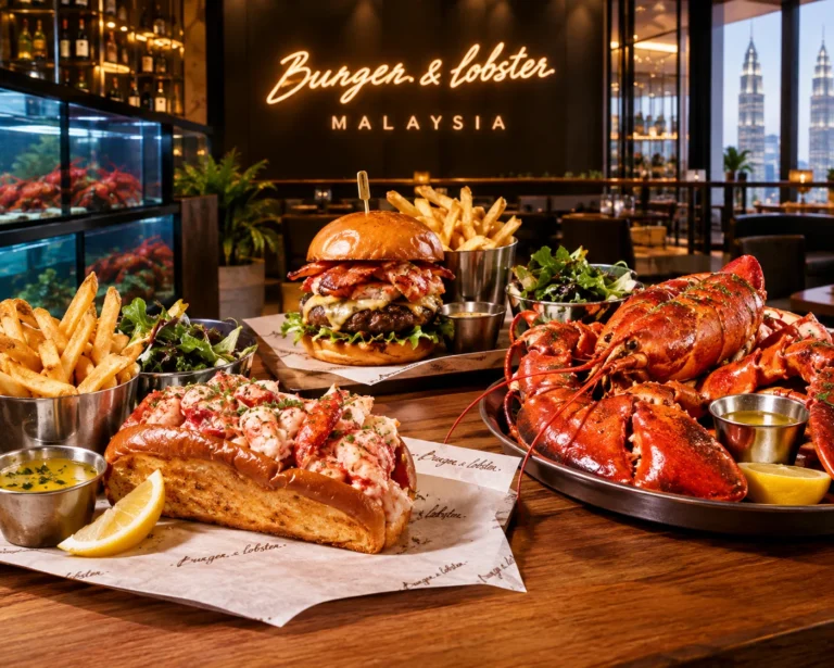 Burger & Lobster Menu Malaysia
