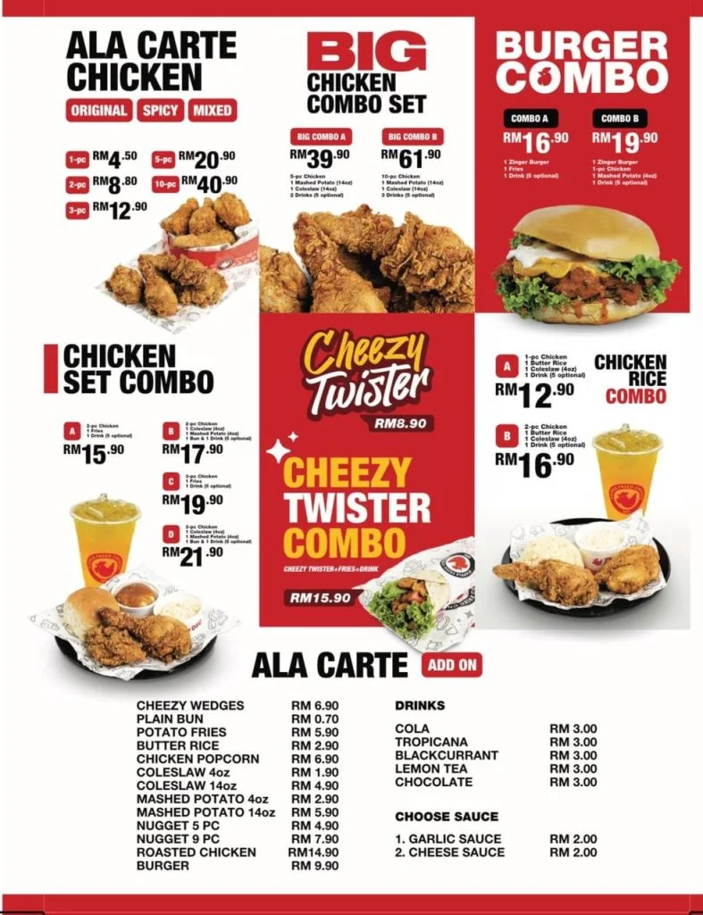 D’Apple Fried Chicken Chicken Menu
