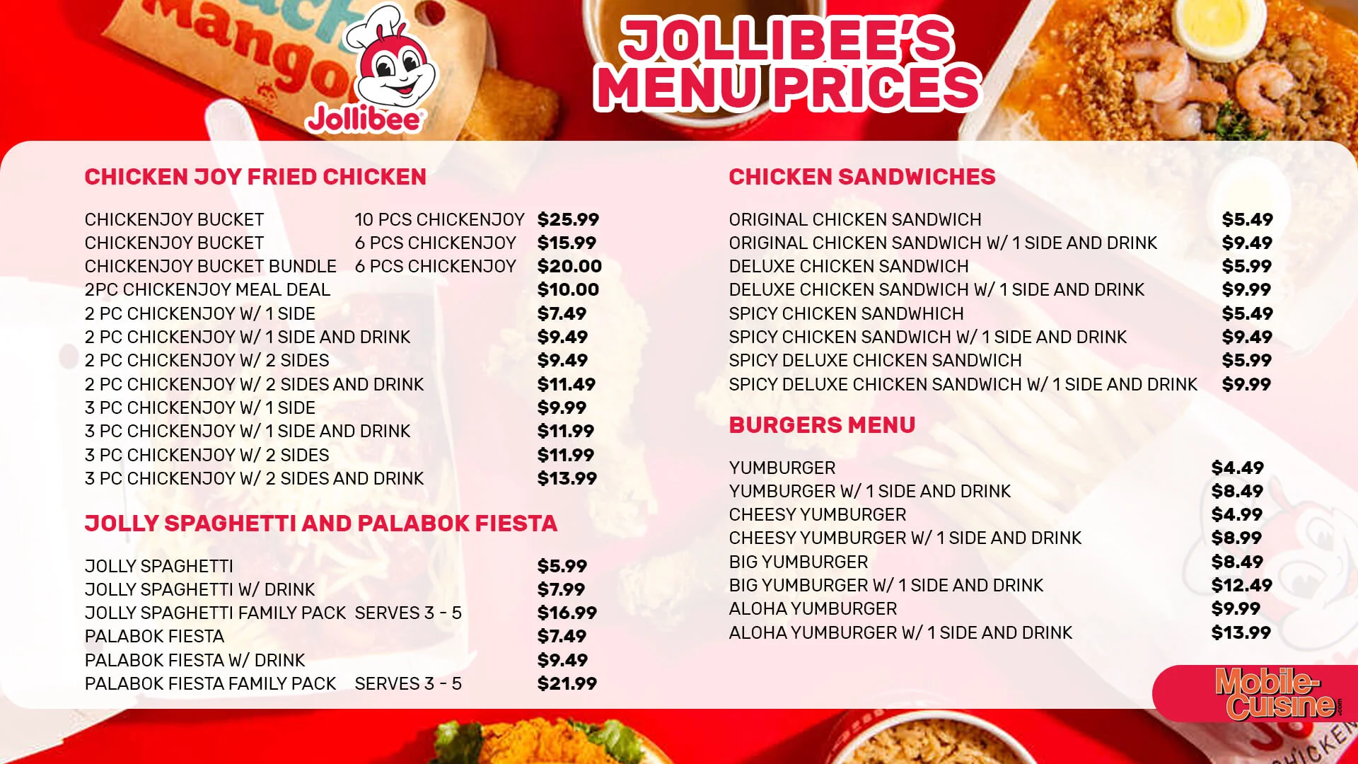 Jollibee Menu Malaysia