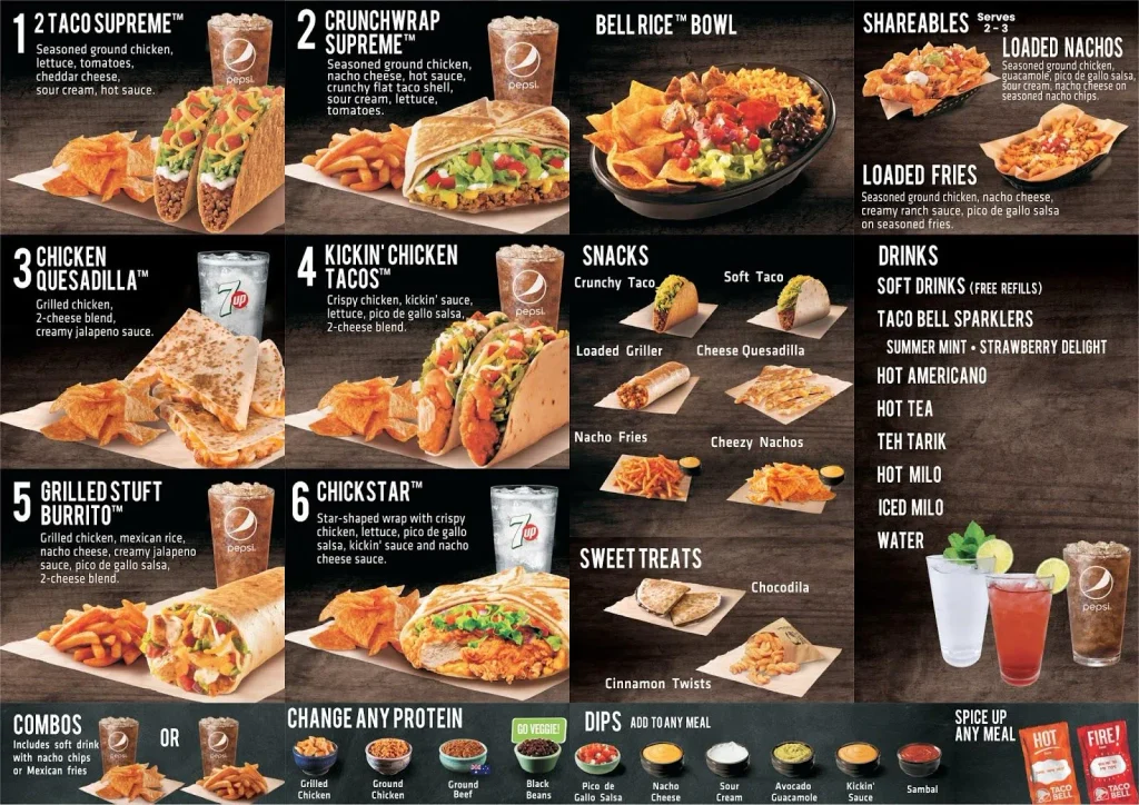 Taco Bell Menu Malaysia With Prices
