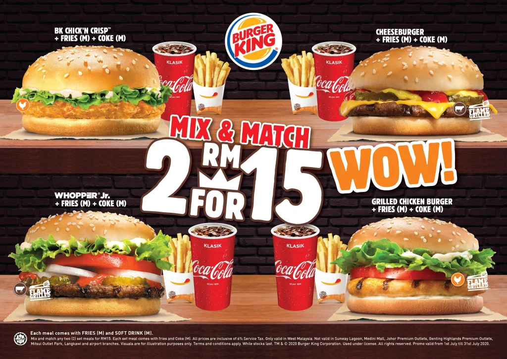 Whopper Menu