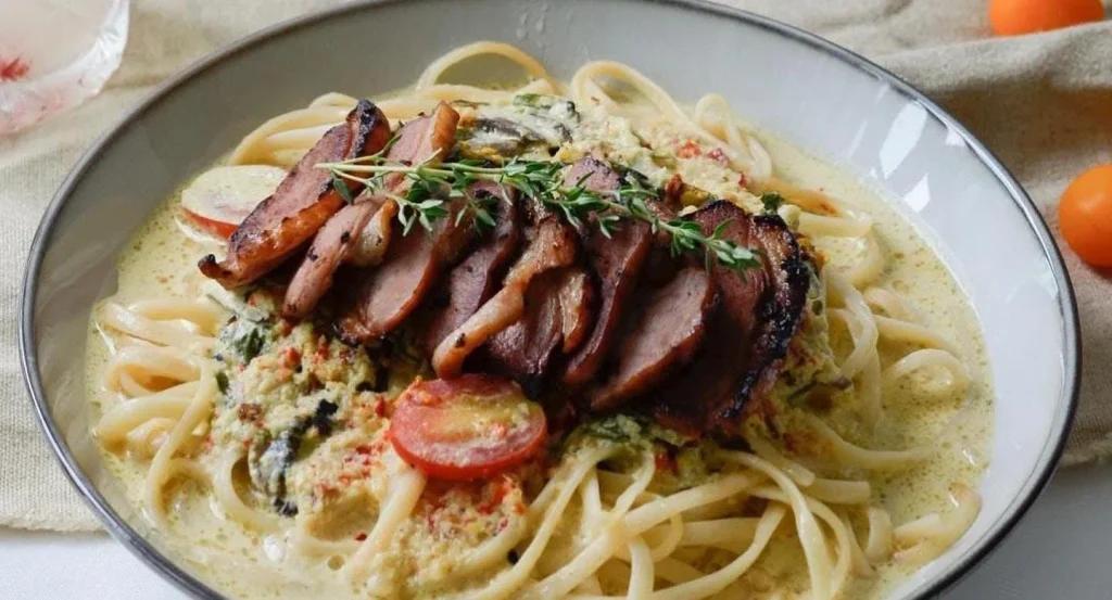 Smoked Duck Masak Lemak Pasta